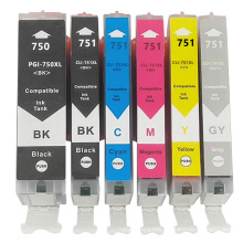 Applicable Can 750 751 XLInk cartridge IX6870 ip7270 MX727 927Printer ink cartridge